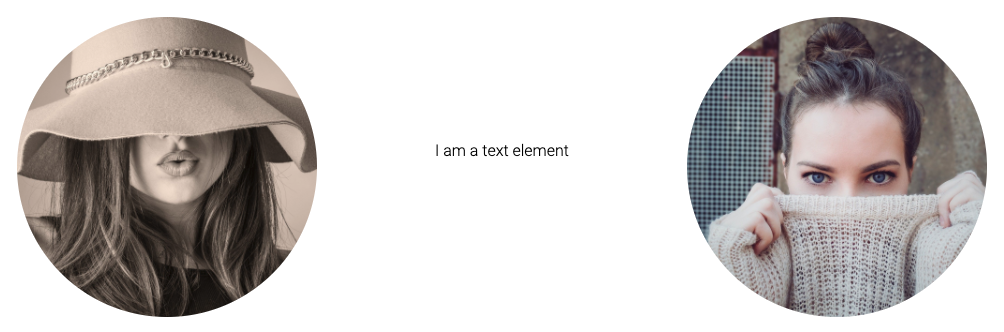 image-bubble-row containing a text element
